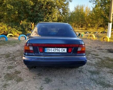 Синий Хендай Лантра, объемом двигателя 1.6 л и пробегом 400 тыс. км за 1200 $, фото 1 на Automoto.ua