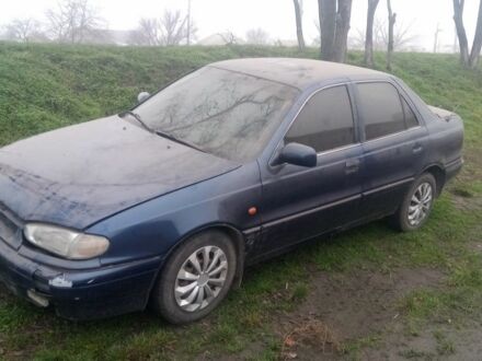 Синий Хендай Лантра, объемом двигателя 1.6 л и пробегом 200 тыс. км за 474 $, фото 1 на Automoto.ua