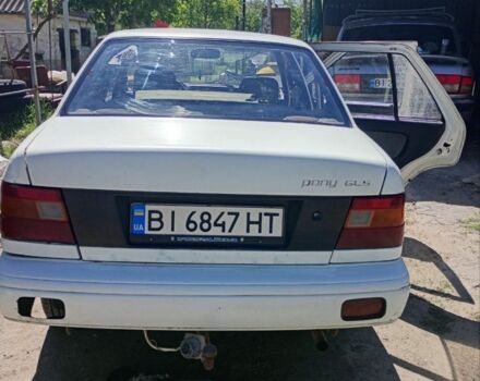 Хендай Пони 1992 в Александрие на Automoto.ua Белый Хендай Пони, объемом двигателя 1.5 л и пробегом 1 тыс. км за 1000 $, фото 5 на Automoto.ua