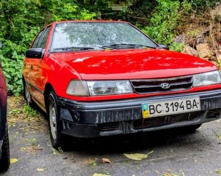 Красный Хендай Пони, объемом двигателя 1.3 л и пробегом 339 тыс. км за 700 $, фото 1 на Automoto.ua