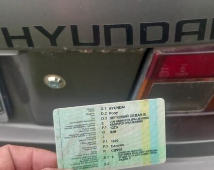 Серый Хендай Пони, объемом двигателя 1.5 л и пробегом 375 тыс. км за 382 $, фото 4 на Automoto.ua