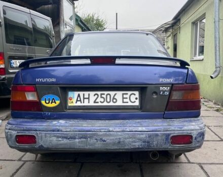Синий Хендай Пони, объемом двигателя 1.5 л и пробегом 300 тыс. км за 548 $, фото 2 на Automoto.ua