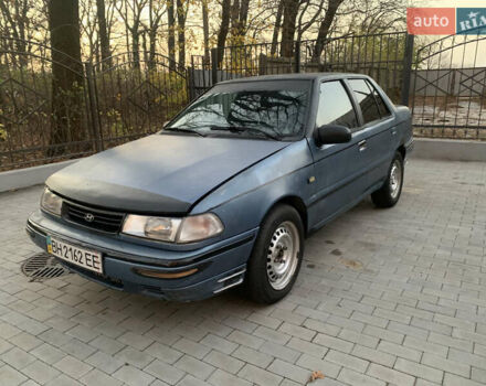 Синий Хендай Пони, объемом двигателя 1.47 л и пробегом 300 тыс. км за 1000 $, фото 1 на Automoto.ua