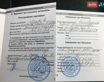 Белый Хендай Санта Фе, объемом двигателя 2.2 л и пробегом 160 тыс. км за 19900 $, фото 23 на Automoto.ua