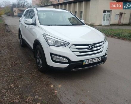 Белый Хендай Санта Фе, объемом двигателя 2.2 л и пробегом 124 тыс. км за 16500 $, фото 1 на Automoto.ua