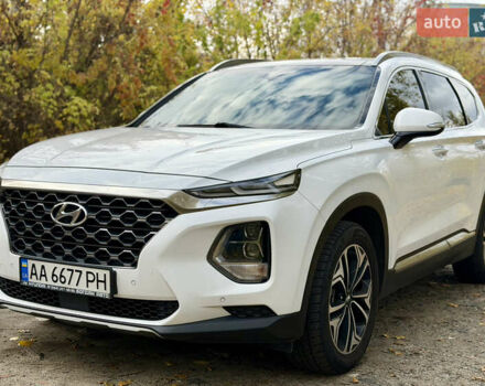 Хендай Санта Фе 2018 в Киеве на Automoto.ua Белый Хендай Санта Фе, объемом двигателя 2.2 л и пробегом 99 тыс. км за 29000 $, фото 7 на Automoto.ua