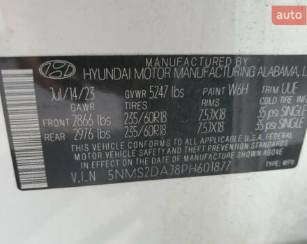 Білий Хендай Санта Фе, об'ємом двигуна 2.5 л та пробігом 75 тис. км за 18799 $, фото 3 на Automoto.ua