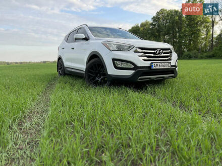 Белый Хендай Санта Фе, объемом двигателя 2 л и пробегом 192 тыс. км за 13900 $, фото 1 на Automoto.ua