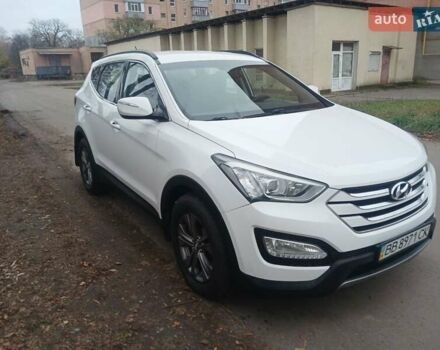Белый Хендай Санта Фе, объемом двигателя 2.2 л и пробегом 124 тыс. км за 16500 $, фото 1 на Automoto.ua