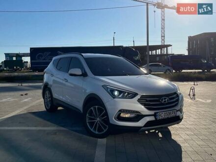 Белый Хендай Санта Фе, объемом двигателя 2 л и пробегом 137 тыс. км за 23500 $, фото 1 на Automoto.ua