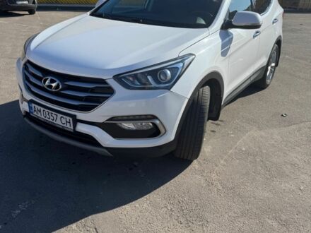 Хендай Санта Фе 2017 у Житомирі на Automoto.ua Білий Хендай Санта Фе, об'ємом двигуна 2.2 л та пробігом 141 тис. км за 21000 $, фото 1 на Automoto.ua
