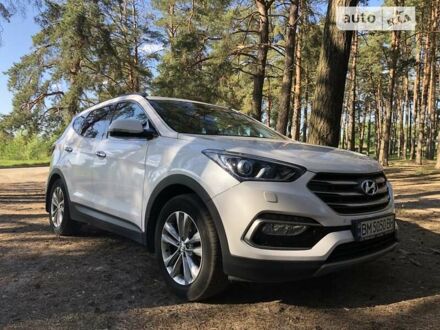 Хендай Санта Фе 2017 в Сумах на Automoto.ua Белый Хендай Санта Фе, объемом двигателя 2.2 л и пробегом 98 тыс. км за 25200 $, фото 1 на Automoto.ua