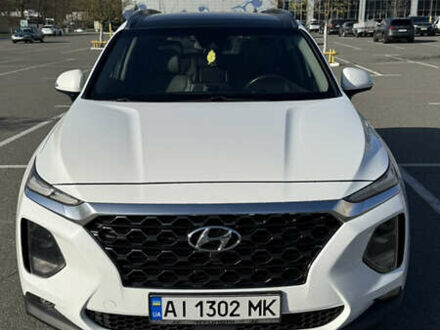 Хендай Санта Фе 2018 в Броварах на Automoto.ua Белый Хендай Санта Фе, объемом двигателя 2 л и пробегом 105 тыс. км за 29500 $, фото 1 на Automoto.ua