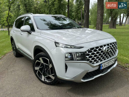 Хендай Санта Фе 2021 в Киеве на Automoto.ua Белый Хендай Санта Фе, объемом двигателя 2.15 л и пробегом 64 тыс. км за 40500 $, фото 1 на Automoto.ua