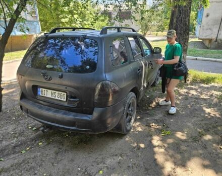 Чорний Хендай Санта Фе, об'ємом двигуна 2 л та пробігом 294 тис. км за 3342 $, фото 12 на Automoto.ua