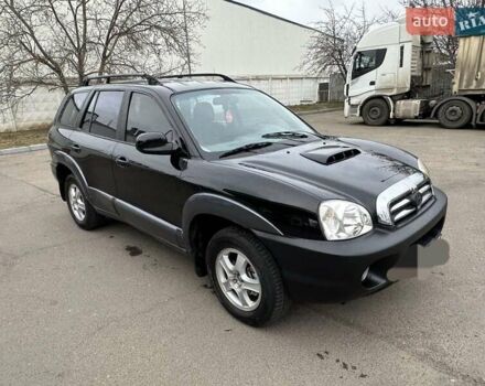 Черный Хендай Санта Фе, объемом двигателя 2 л и пробегом 260 тыс. км за 5000 $, фото 3 на Automoto.ua