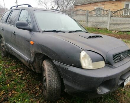 Черный Хендай Санта Фе, объемом двигателя 2 л и пробегом 220 тыс. км за 2700 $, фото 2 на Automoto.ua