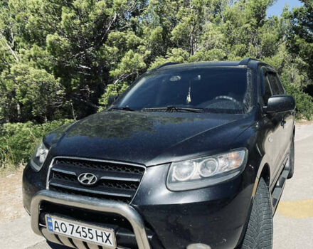 Черный Хендай Санта Фе, объемом двигателя 2.19 л и пробегом 240 тыс. км за 8300 $, фото 1 на Automoto.ua