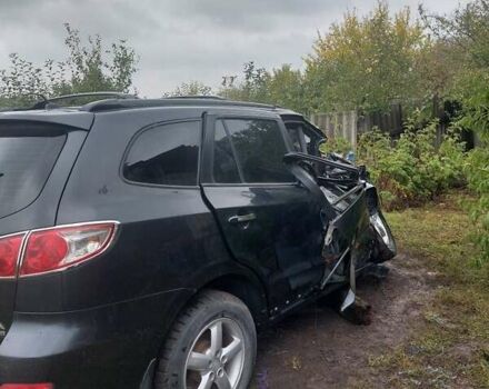 Черный Хендай Санта Фе, объемом двигателя 2.2 л и пробегом 280 тыс. км за 1800 $, фото 4 на Automoto.ua