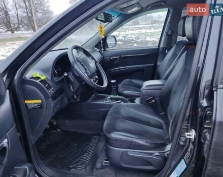 Черный Хендай Санта Фе, объемом двигателя 2.19 л и пробегом 198 тыс. км за 10900 $, фото 2 на Automoto.ua