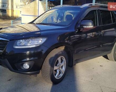 Черный Хендай Санта Фе, объемом двигателя 2.4 л и пробегом 195 тыс. км за 11250 $, фото 3 на Automoto.ua