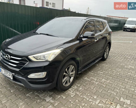 Черный Хендай Санта Фе, объемом двигателя 2 л и пробегом 180 тыс. км за 18200 $, фото 2 на Automoto.ua