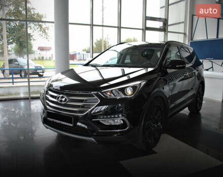 Черный Хендай Санта Фе, объемом двигателя 2.2 л и пробегом 130 тыс. км за 23500 $, фото 4 на Automoto.ua