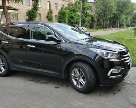 Черный Хендай Санта Фе, объемом двигателя 2.4 л и пробегом 290 тыс. км за 14800 $, фото 2 на Automoto.ua
