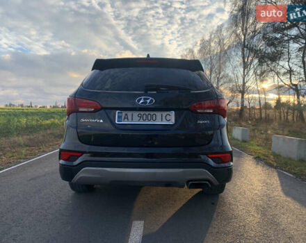 Черный Хендай Санта Фе, объемом двигателя 2.4 л и пробегом 296 тыс. км за 14750 $, фото 3 на Automoto.ua