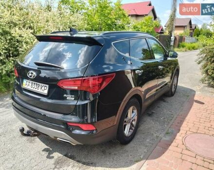 Черный Хендай Санта Фе, объемом двигателя 2.36 л и пробегом 130 тыс. км за 17500 $, фото 3 на Automoto.ua