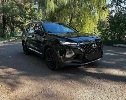 Черный Хендай Санта Фе, объемом двигателя 2 л и пробегом 120 тыс. км за 24000 $, фото 2 на Automoto.ua