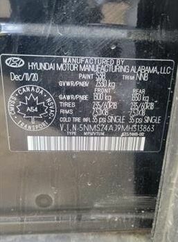 Черный Хендай Санта Фе, объемом двигателя 2.5 л и пробегом 45 тыс. км за 14700 $, фото 6 на Automoto.ua