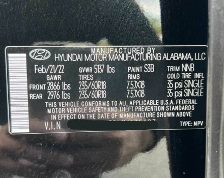 Черный Хендай Санта Фе, объемом двигателя 2.5 л и пробегом 41 тыс. км за 19800 $, фото 14 на Automoto.ua