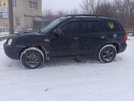 Черный Хендай Санта Фе, объемом двигателя 2 л и пробегом 340 тыс. км за 5200 $, фото 1 на Automoto.ua