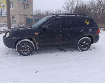 Черный Хендай Санта Фе, объемом двигателя 2 л и пробегом 340 тыс. км за 5200 $, фото 1 на Automoto.ua