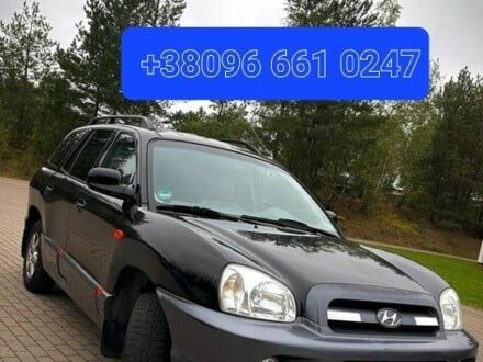 Черный Хендай Санта Фе, объемом двигателя 2.2 л и пробегом 244 тыс. км за 2200 $, фото 1 на Automoto.ua