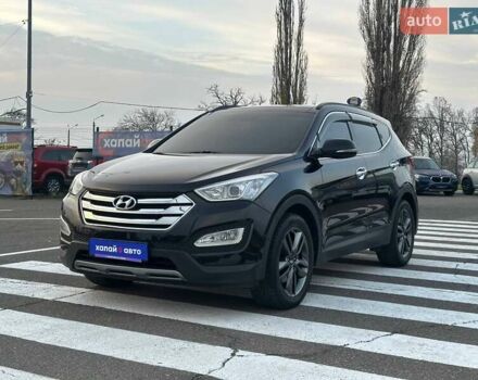 Черный Хендай Санта Фе, объемом двигателя 2 л и пробегом 131 тыс. км за 21000 $, фото 1 на Automoto.ua