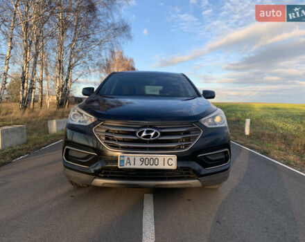 Черный Хендай Санта Фе, объемом двигателя 2.4 л и пробегом 296 тыс. км за 14750 $, фото 1 на Automoto.ua