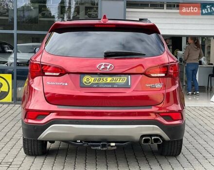 Красный Хендай Санта Фе, объемом двигателя 2 л и пробегом 125 тыс. км за 18800 $, фото 4 на Automoto.ua