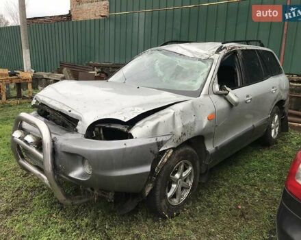 Серый Хендай Санта Фе, объемом двигателя 2 л и пробегом 170 тыс. км за 2500 $, фото 4 на Automoto.ua
