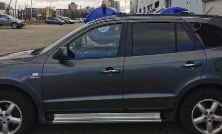 Серый Хендай Санта Фе, объемом двигателя 2.2 л и пробегом 330 тыс. км за 8600 $, фото 1 на Automoto.ua