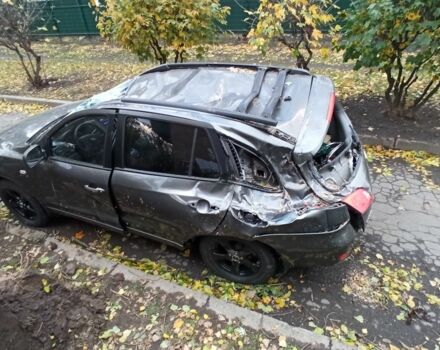 Серый Хендай Санта Фе, объемом двигателя 2.2 л и пробегом 170 тыс. км за 5000 $, фото 3 на Automoto.ua