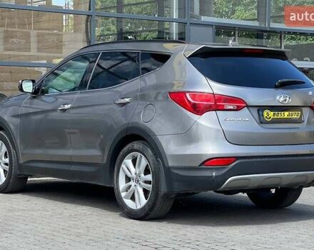 Серый Хендай Санта Фе, объемом двигателя 2 л и пробегом 200 тыс. км за 14500 $, фото 3 на Automoto.ua