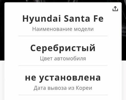 Серый Хендай Санта Фе, объемом двигателя 2 л и пробегом 76 тыс. км за 17900 $, фото 33 на Automoto.ua