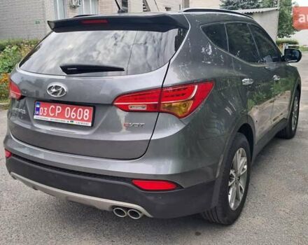 Сірий Хендай Санта Фе, об'ємом двигуна 2 л та пробігом 194 тис. км за 16999 $, фото 9 на Automoto.ua