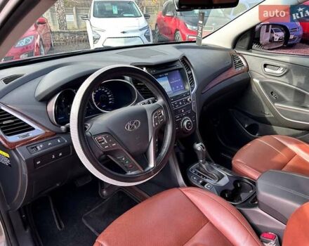 Серый Хендай Санта Фе, объемом двигателя 2 л и пробегом 129 тыс. км за 19000 $, фото 16 на Automoto.ua