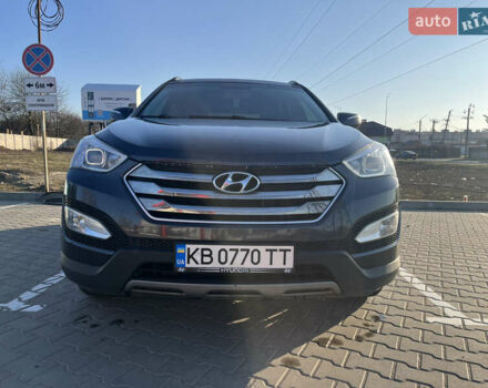 Сірий Хендай Санта Фе, об'ємом двигуна 2 л та пробігом 145 тис. км за 14600 $, фото 4 на Automoto.ua