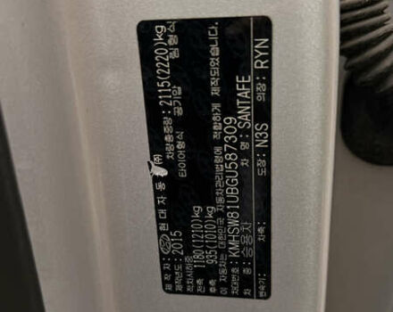 Серый Хендай Санта Фе, объемом двигателя 2 л и пробегом 126 тыс. км за 19000 $, фото 10 на Automoto.ua