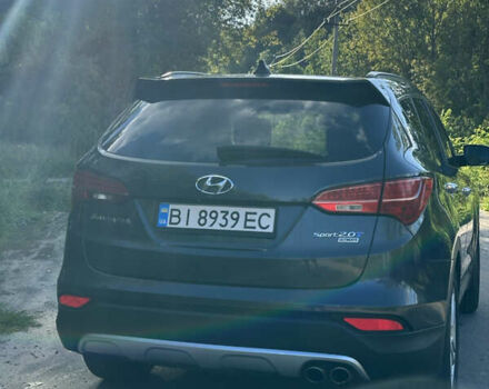 Сірий Хендай Санта Фе, об'ємом двигуна 2 л та пробігом 123 тис. км за 16500 $, фото 3 на Automoto.ua