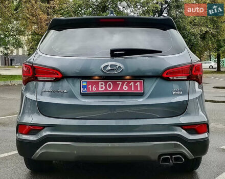 Серый Хендай Санта Фе, объемом двигателя 2 л и пробегом 187 тыс. км за 21555 $, фото 6 на Automoto.ua